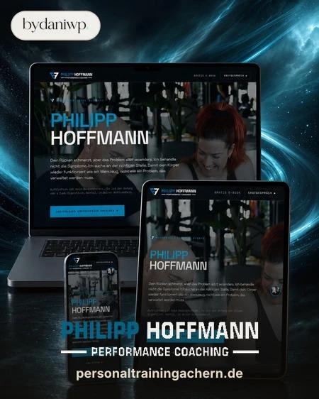 Hochkant Portfolio-Card für Philipp Hoffmann auf der bydaniwp Startseite